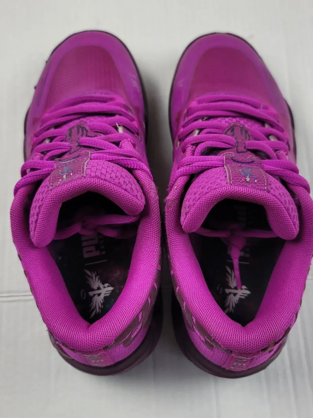Puma LaMelo Ball MB.01 Lo Disco Basketball Shoes Boys Size 6.5 Purple